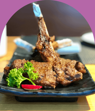 Spicy Street Kabob Grilled Lamb Chops